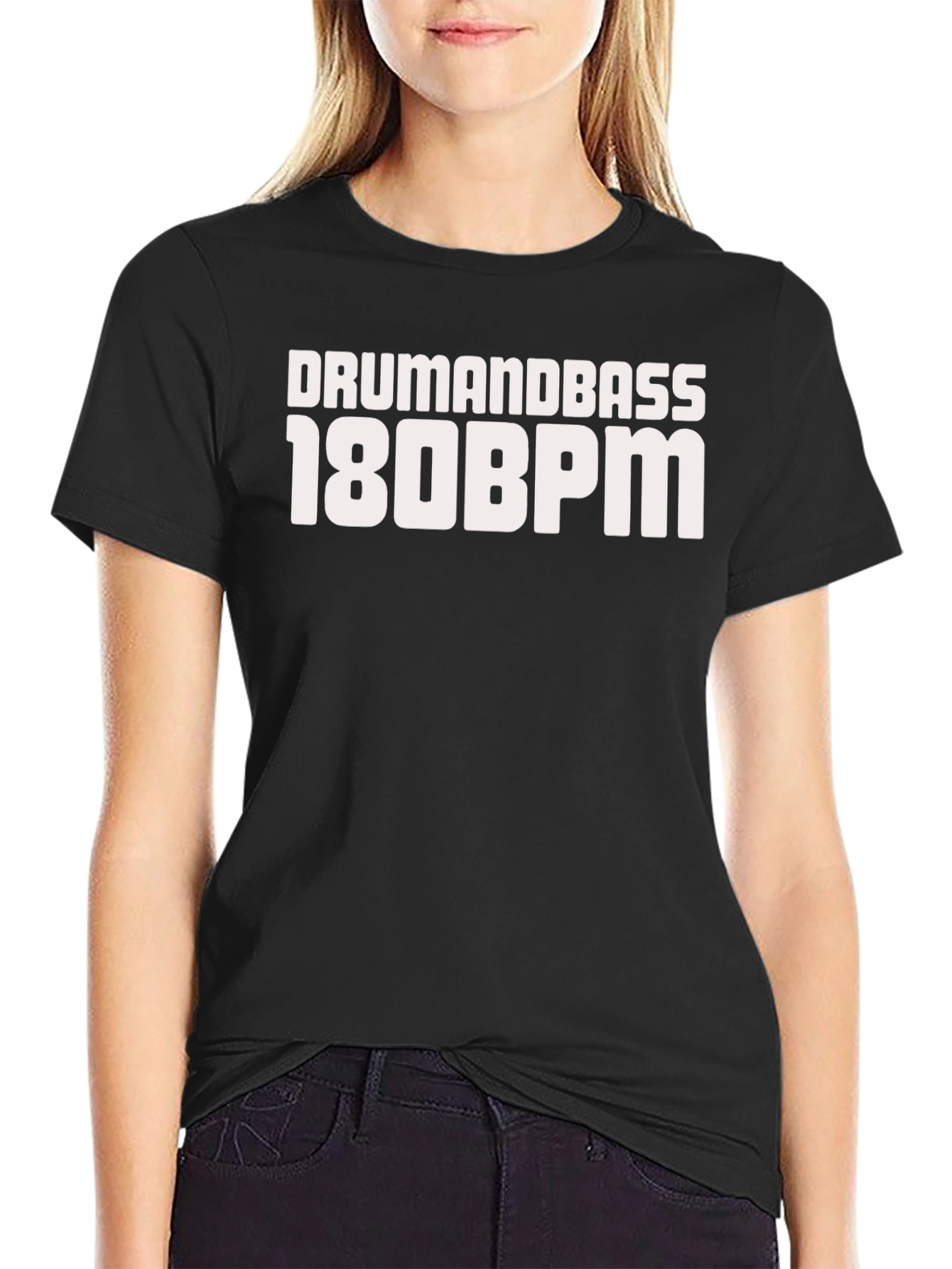 Drum and Bass 180 BPM Black T-Shirt