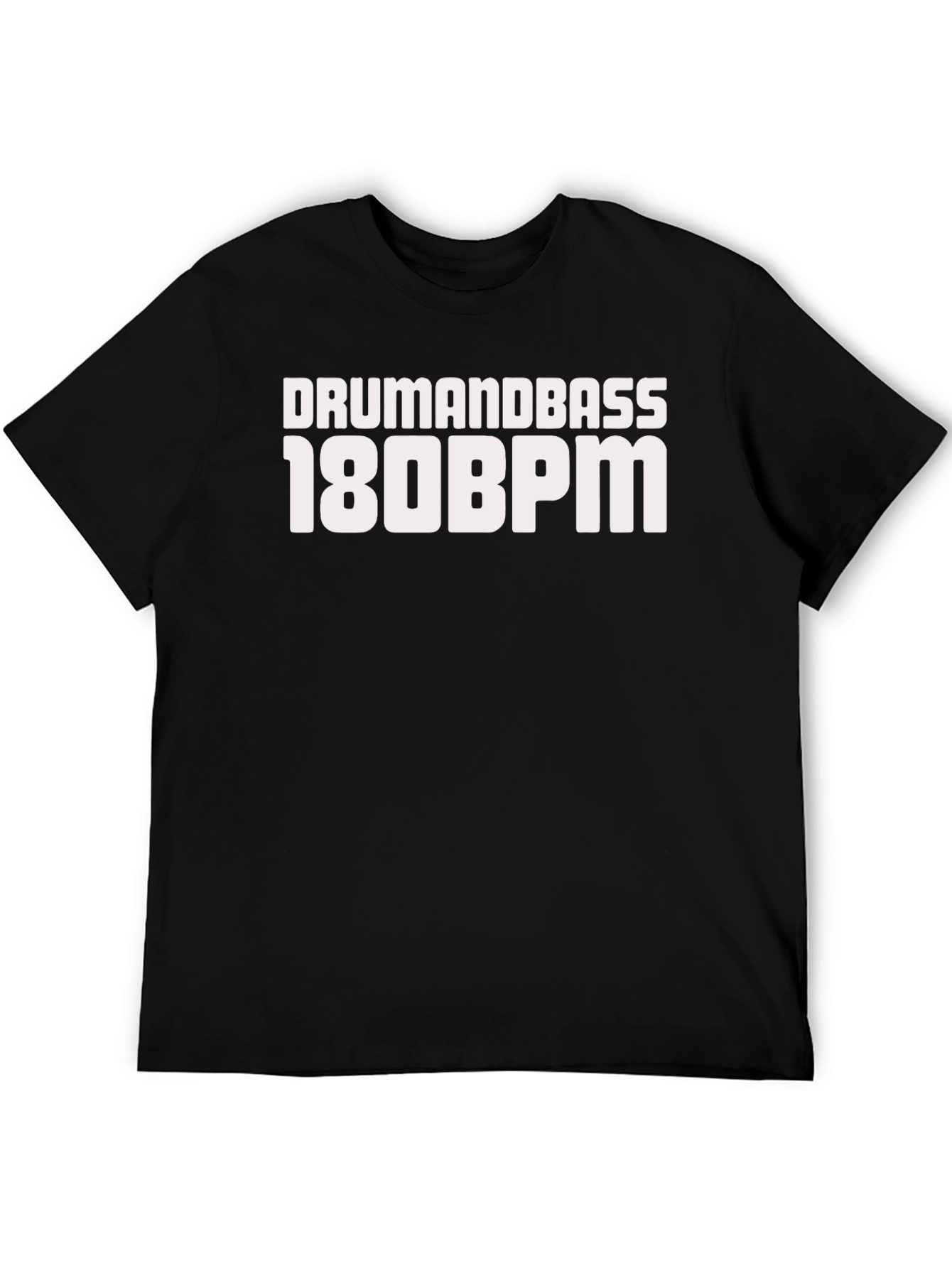 Drum and Bass 180 BPM Black T-Shirt