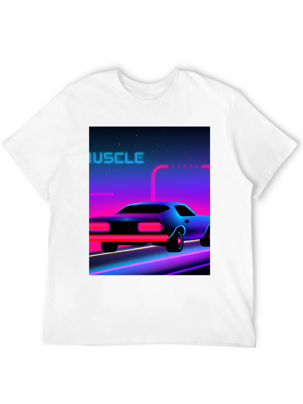 Retro Muscle Car Graphic Tee - Black