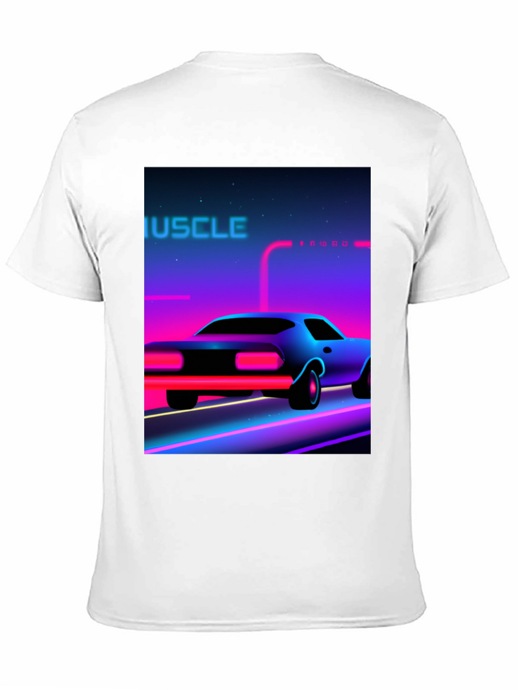 Retro Muscle Car Graphic Tee - Black