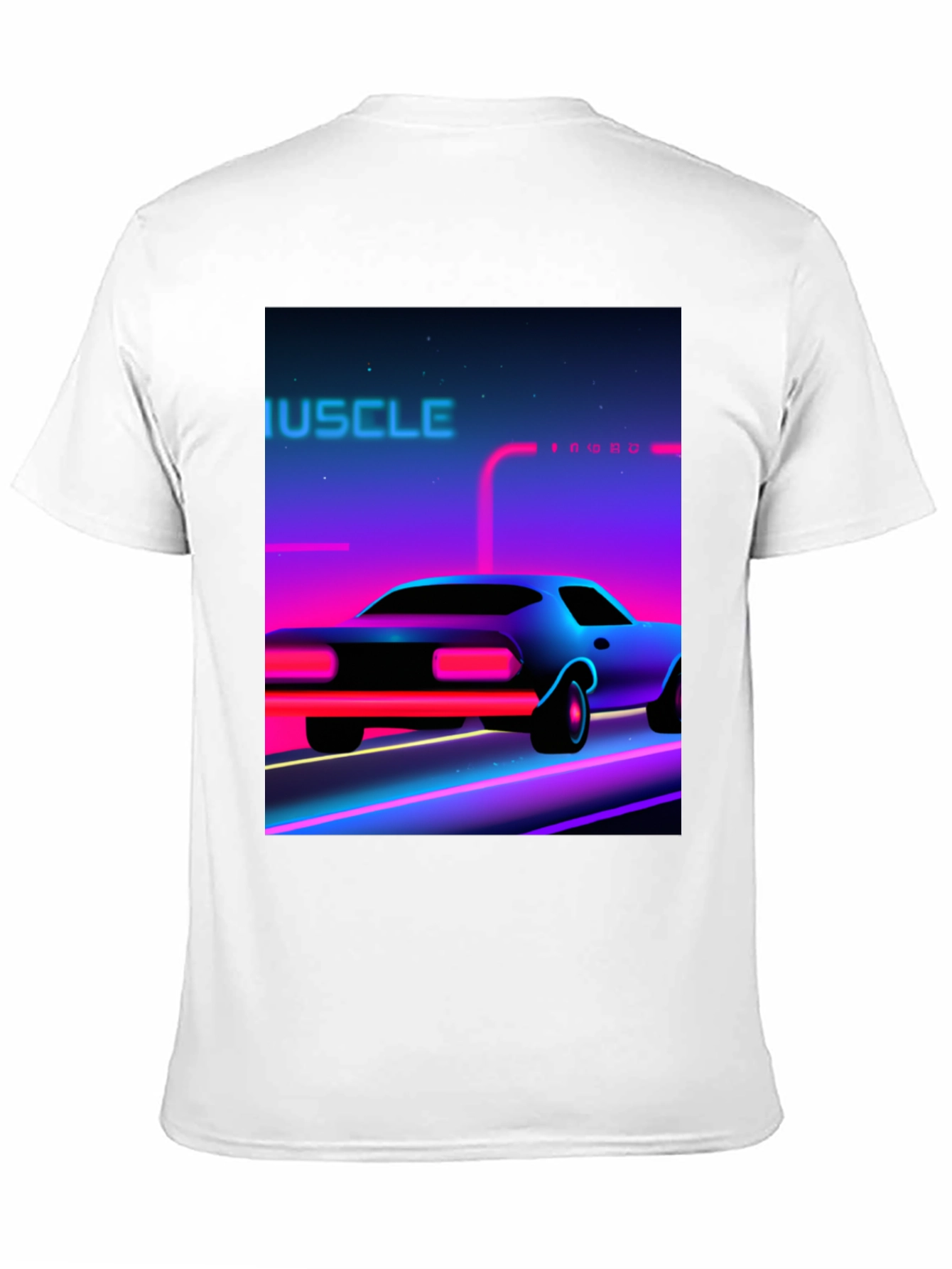Retro Muscle Car Graphic Tee - Black