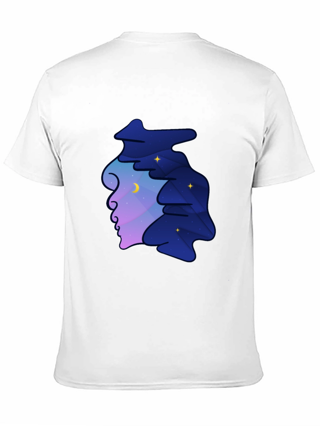 Dreamscape Silhouette Graphic Tee - Night Sky Unisex T-Shirt