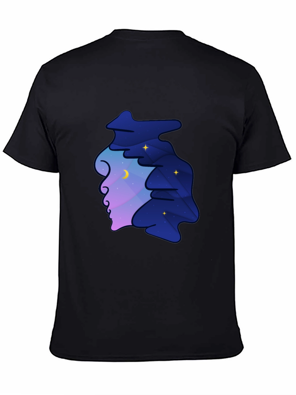 Dreamscape Silhouette Graphic Tee - Night Sky Unisex T-Shirt