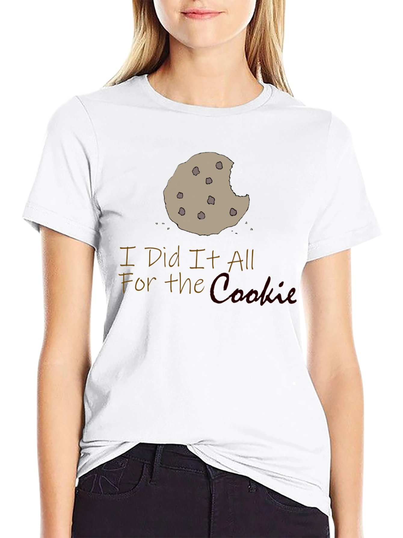 Cookie T-Shirt: I Did It All For The Cookie Funny Tee