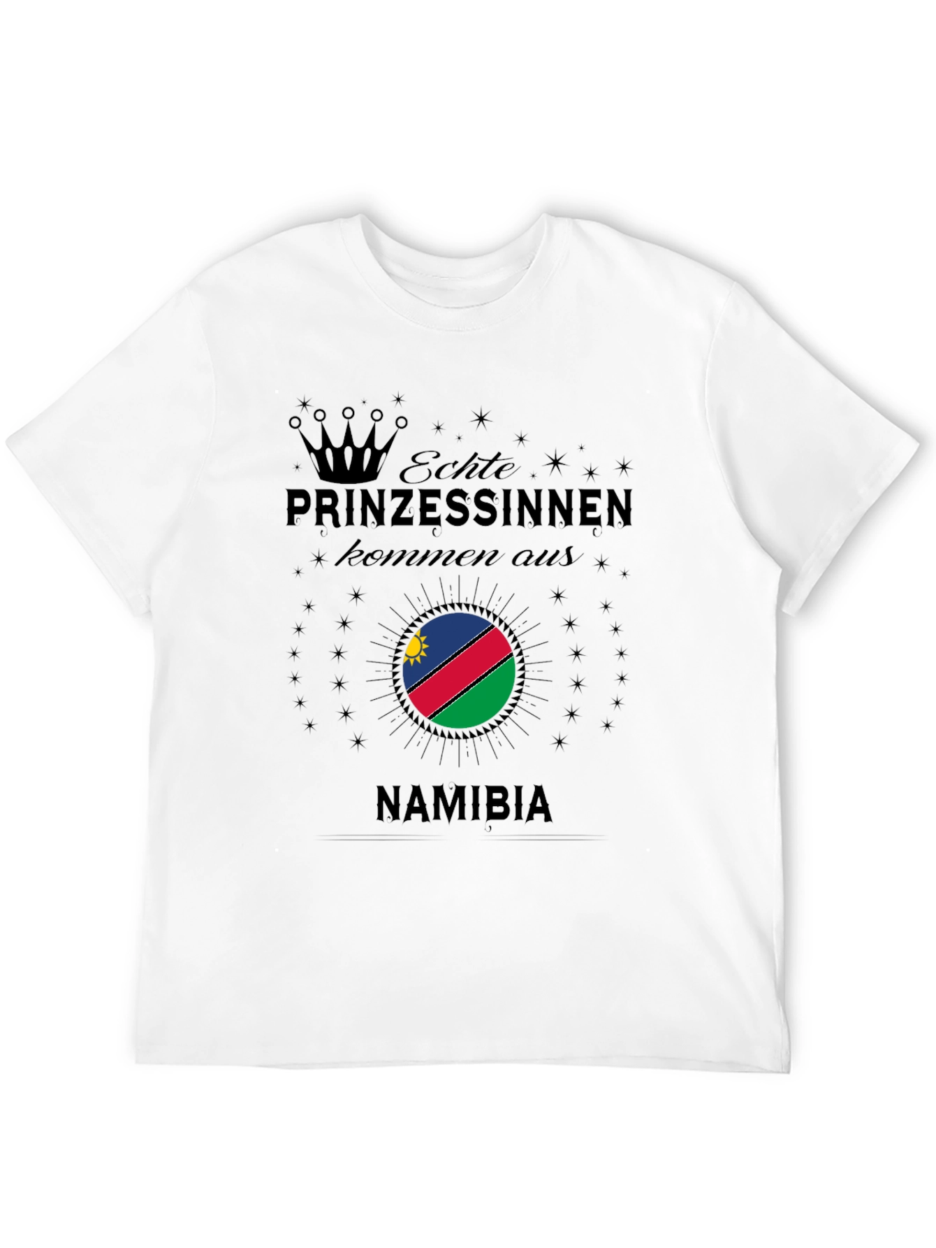Namibia Princess T-Shirt - Black Graphic Tee