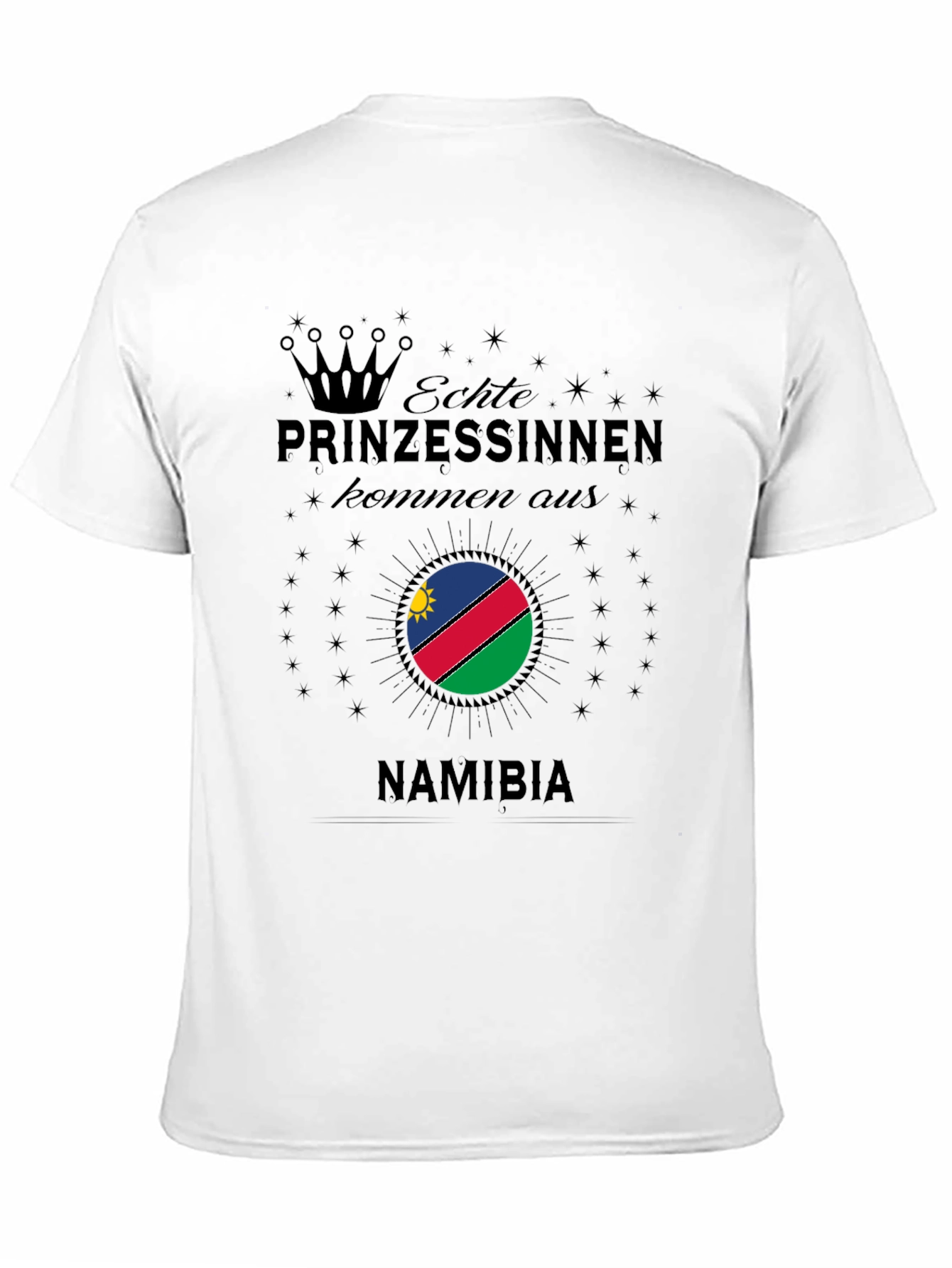 Namibia Princess T-Shirt - Black Graphic Tee