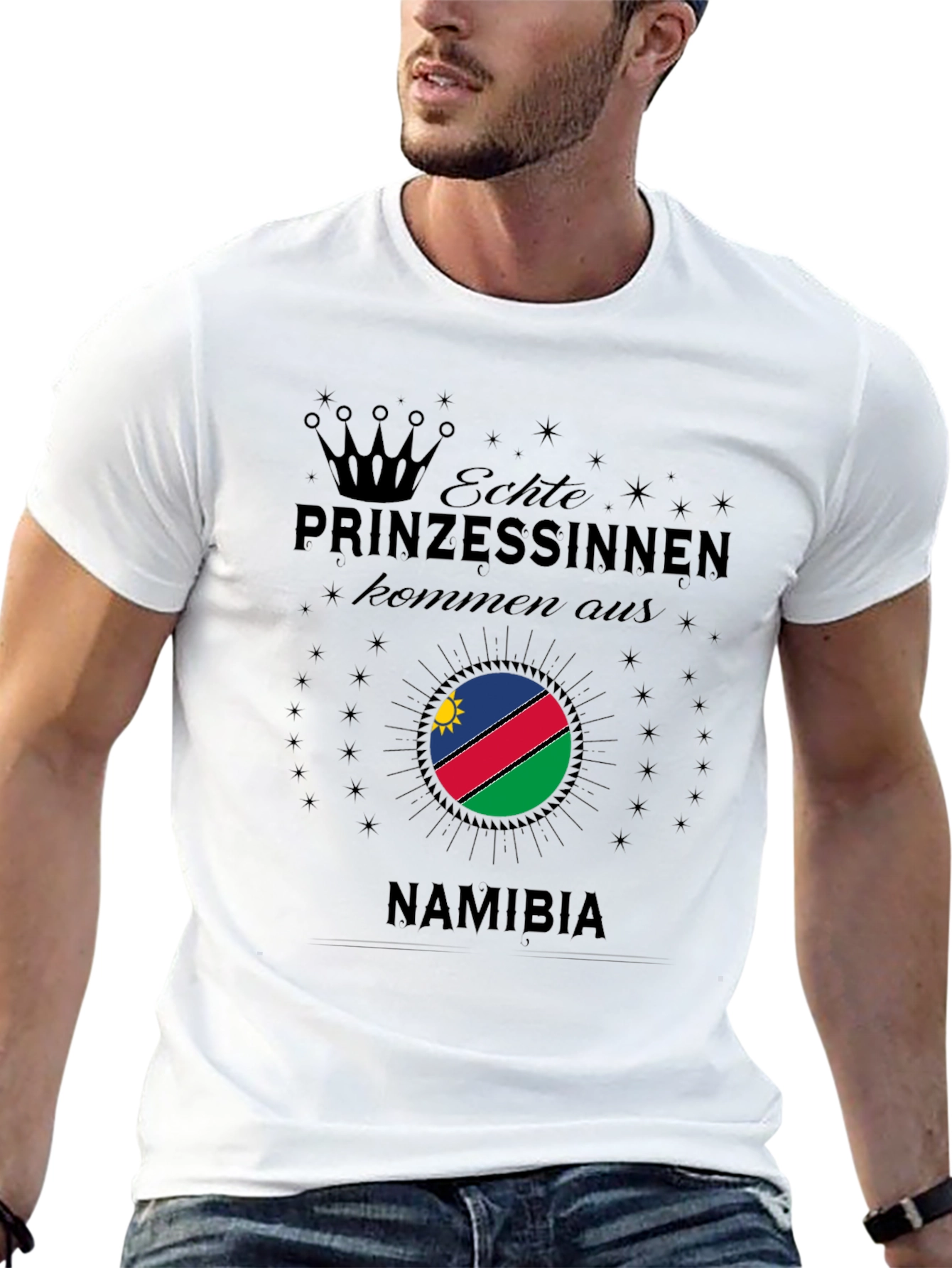 Namibia Princess T-Shirt - Black Graphic Tee