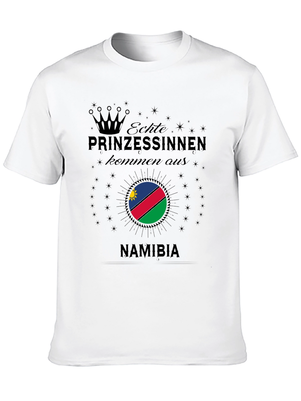 Namibia Princess T-Shirt - Black Graphic Tee