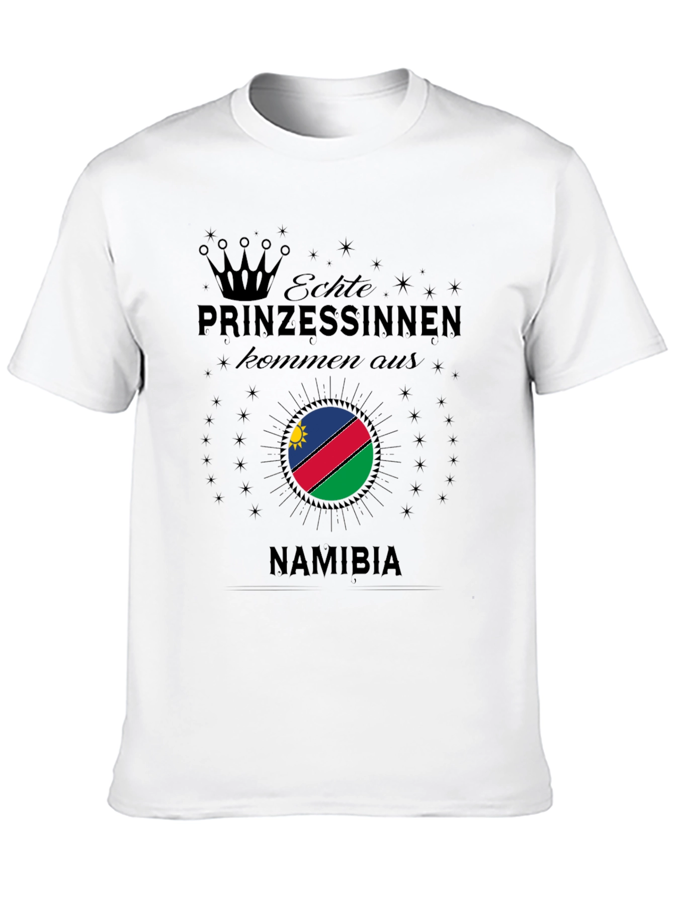 Namibia Princess T-Shirt - Black Graphic Tee