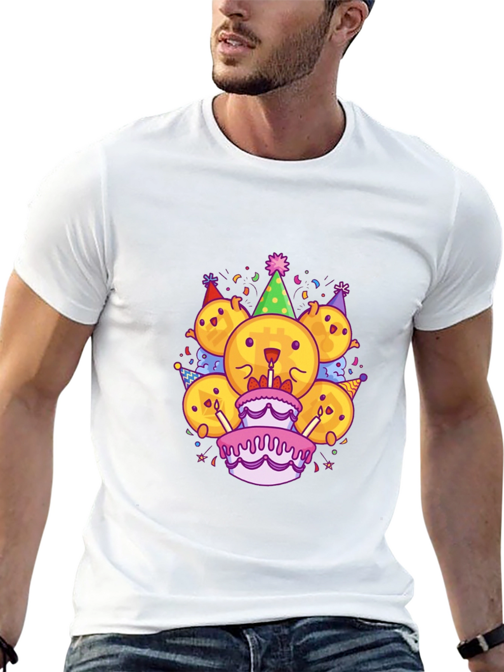 Bitcoin Birthday Party T-Shirt - Crypto Celebration!