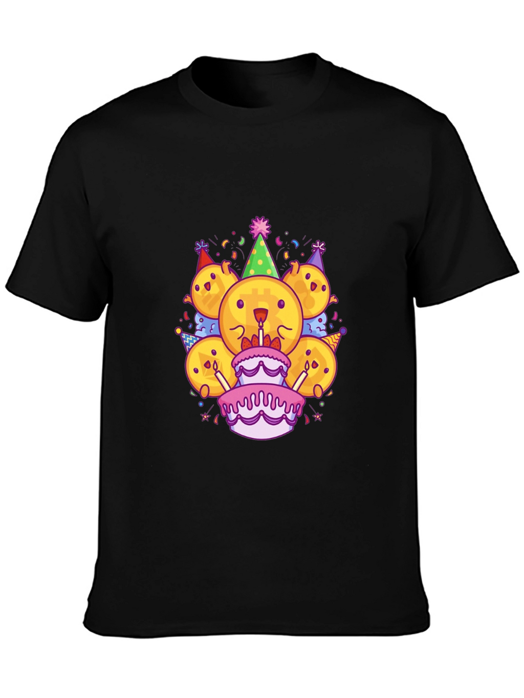 Bitcoin Birthday Party T-Shirt - Crypto Celebration!