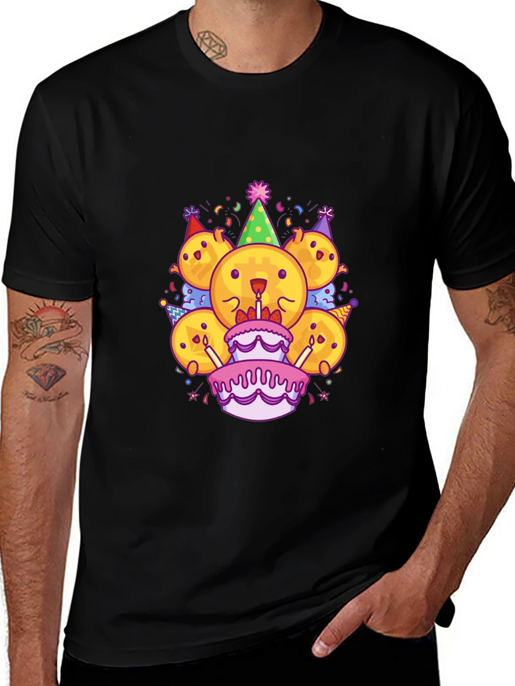 Bitcoin Birthday Party T-Shirt - Crypto Celebration!