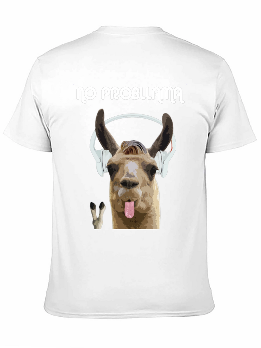 No Probllama Black Graphic T-Shirt