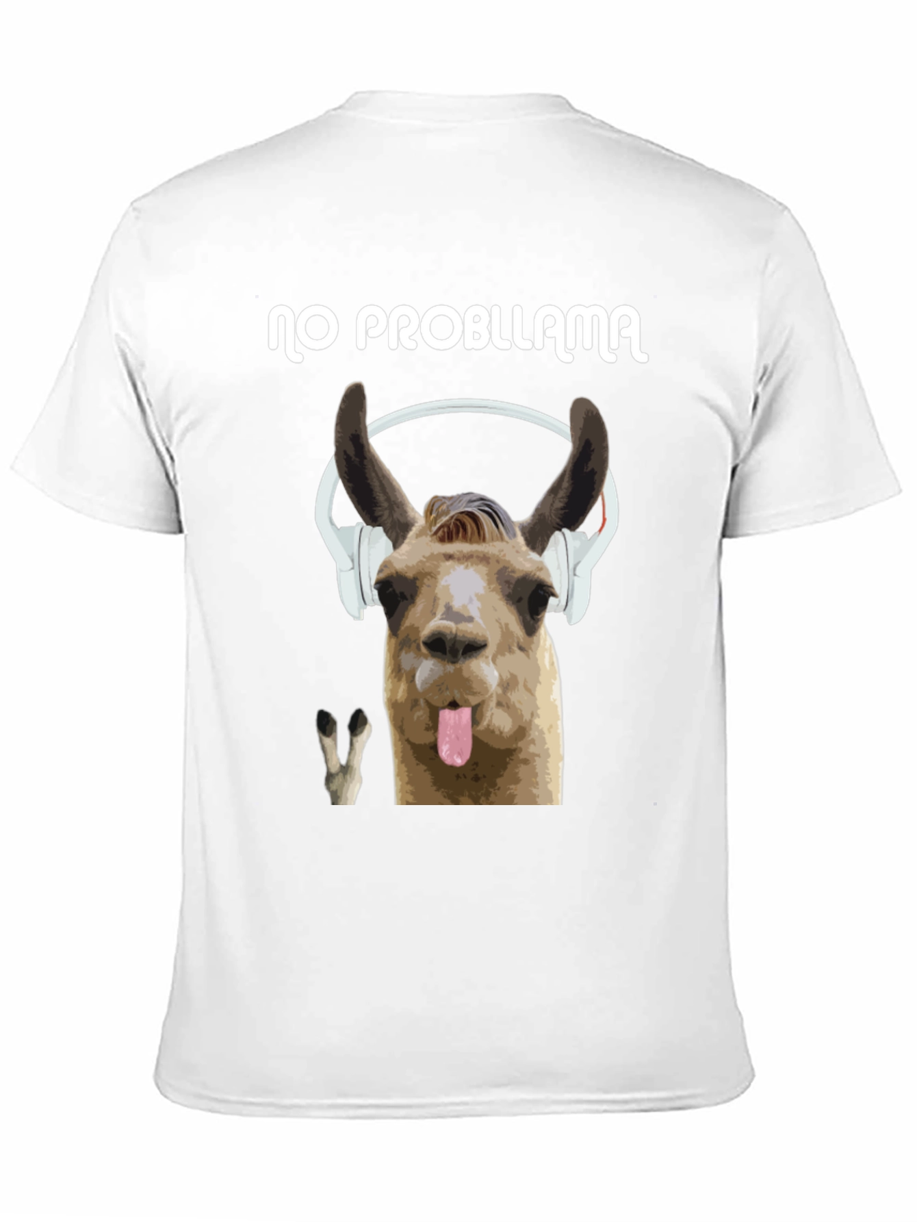 No Probllama Black Graphic T-Shirt