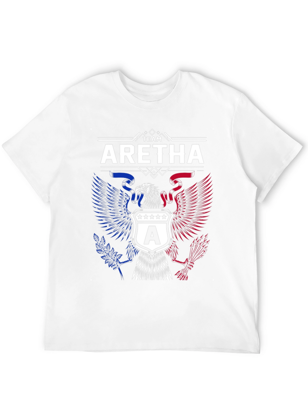 Team Aretha Graphic Tee - Patriotic Eagle Design
