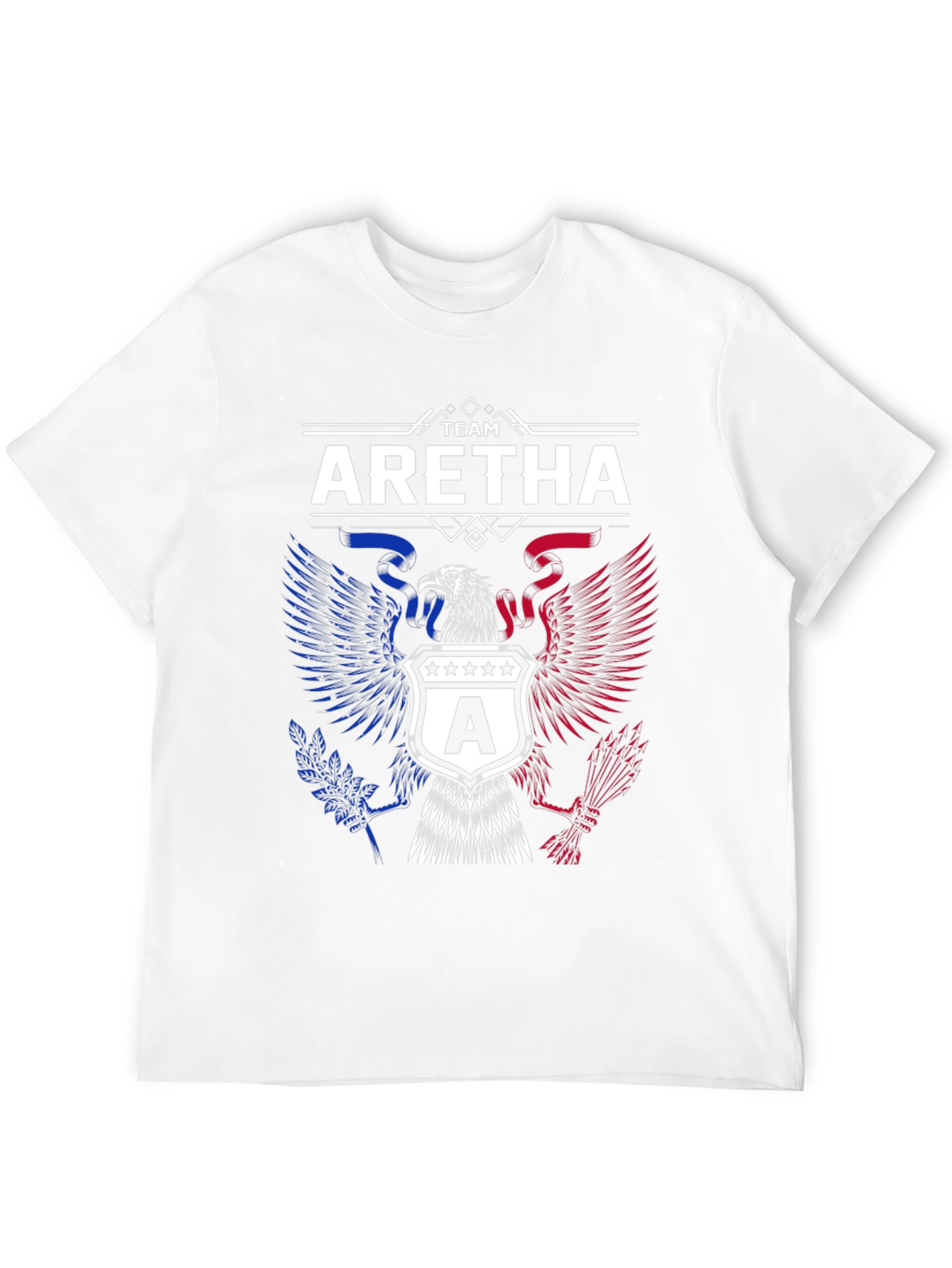 Team Aretha Graphic Tee - Patriotic Eagle Design