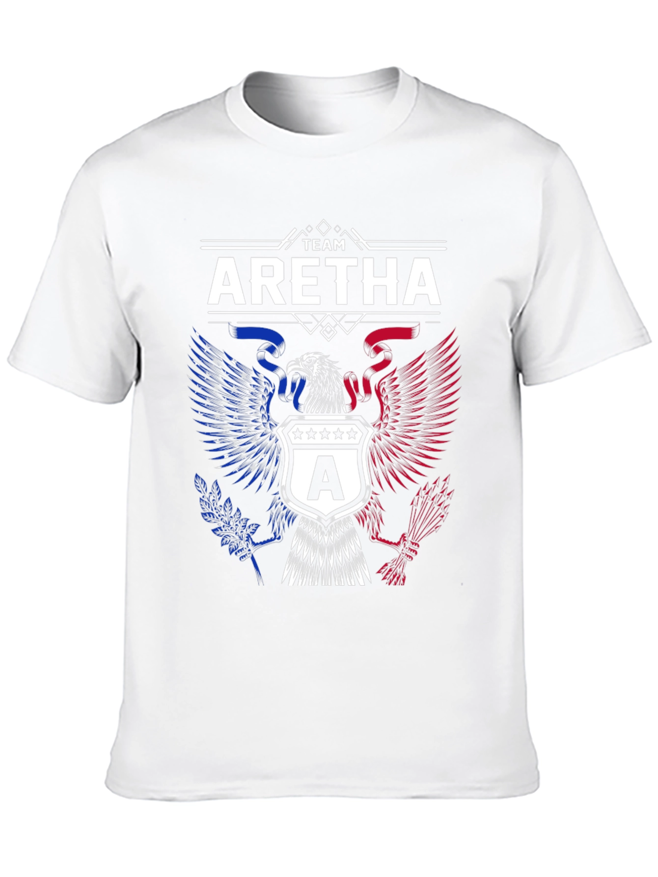 Team Aretha Graphic Tee - Patriotic Eagle Design