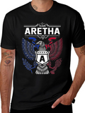 Team Aretha Graphic Tee - Patriotic Eagle Design