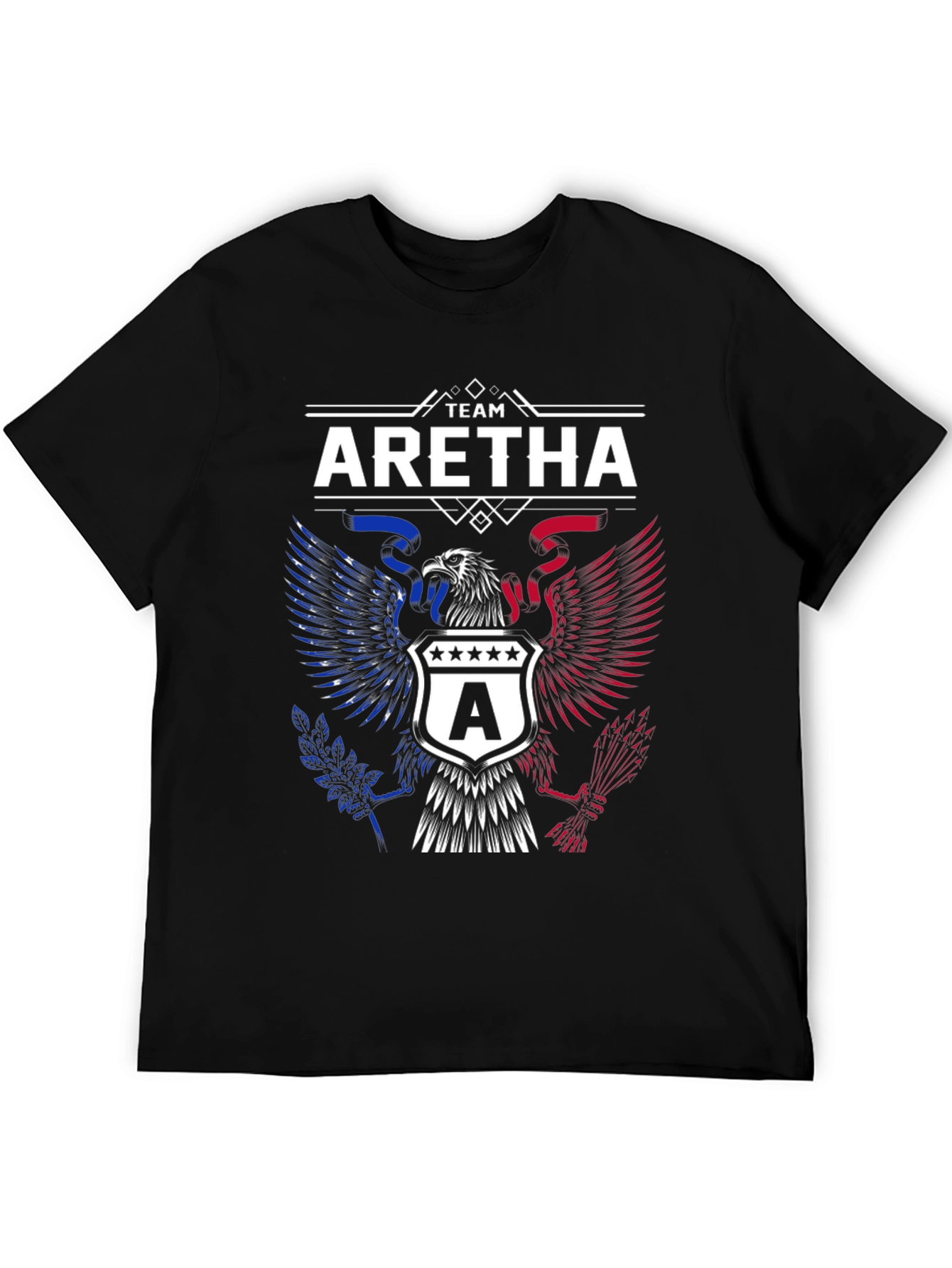 Team Aretha Graphic Tee - Patriotic Eagle Design
