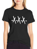 XXX Graphic Tee - Black Cotton T-Shirt