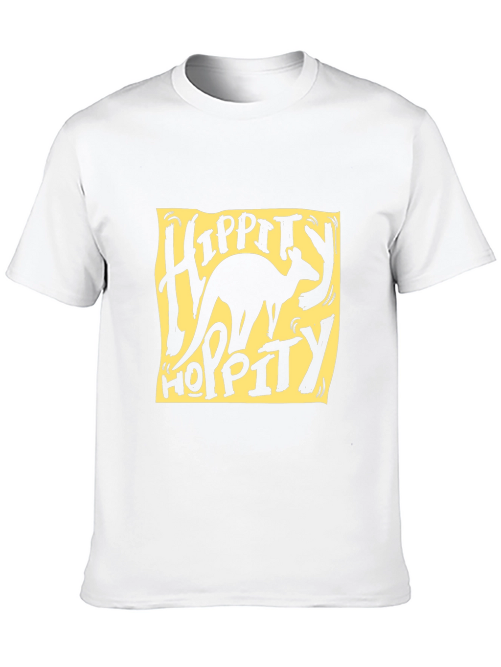 Hippity Hoppity Kangaroo Graphic Tee - Black