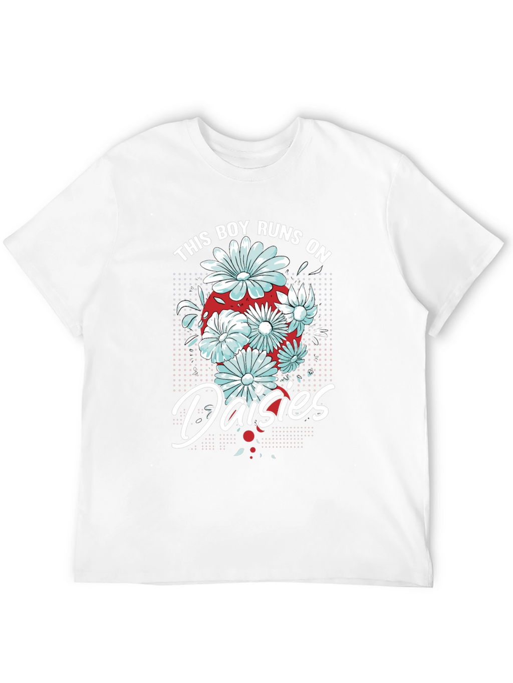 This Boy Runs on Daisies T-Shirt - Black