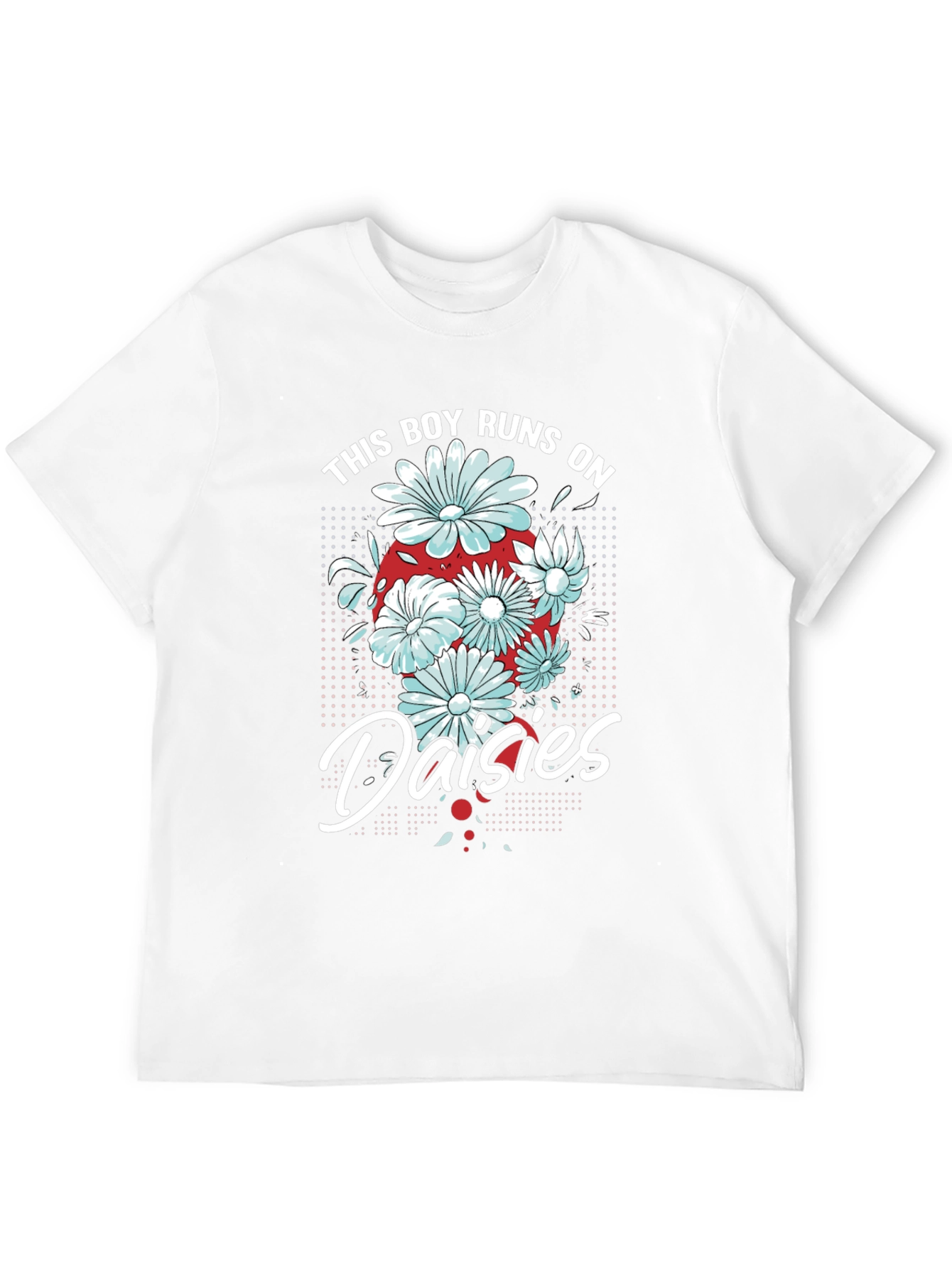 This Boy Runs on Daisies T-Shirt - Black