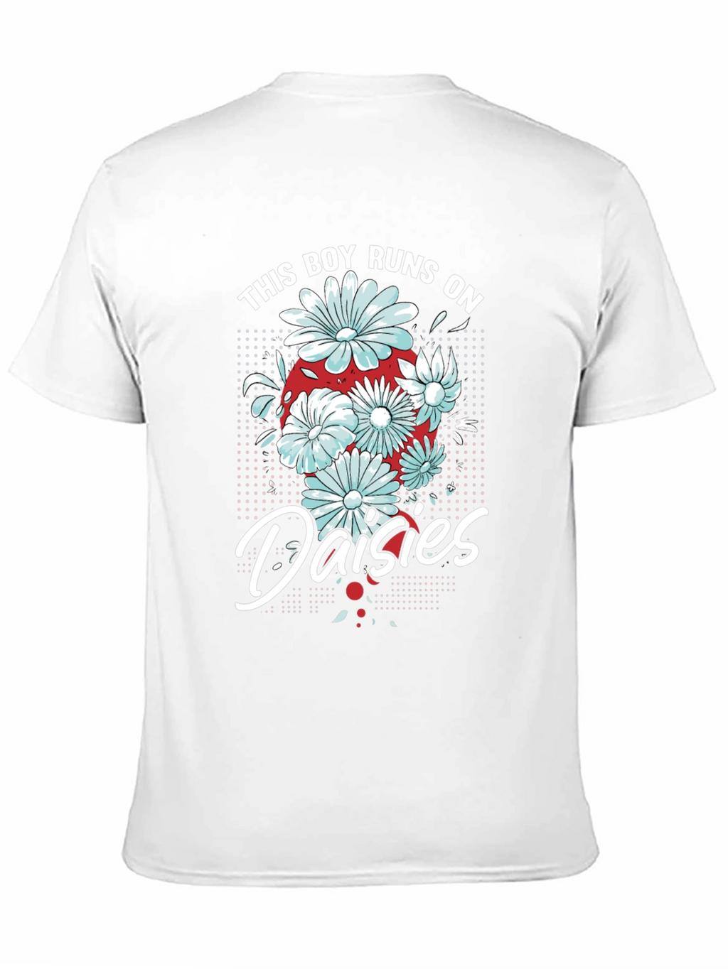 This Boy Runs on Daisies T-Shirt - Black