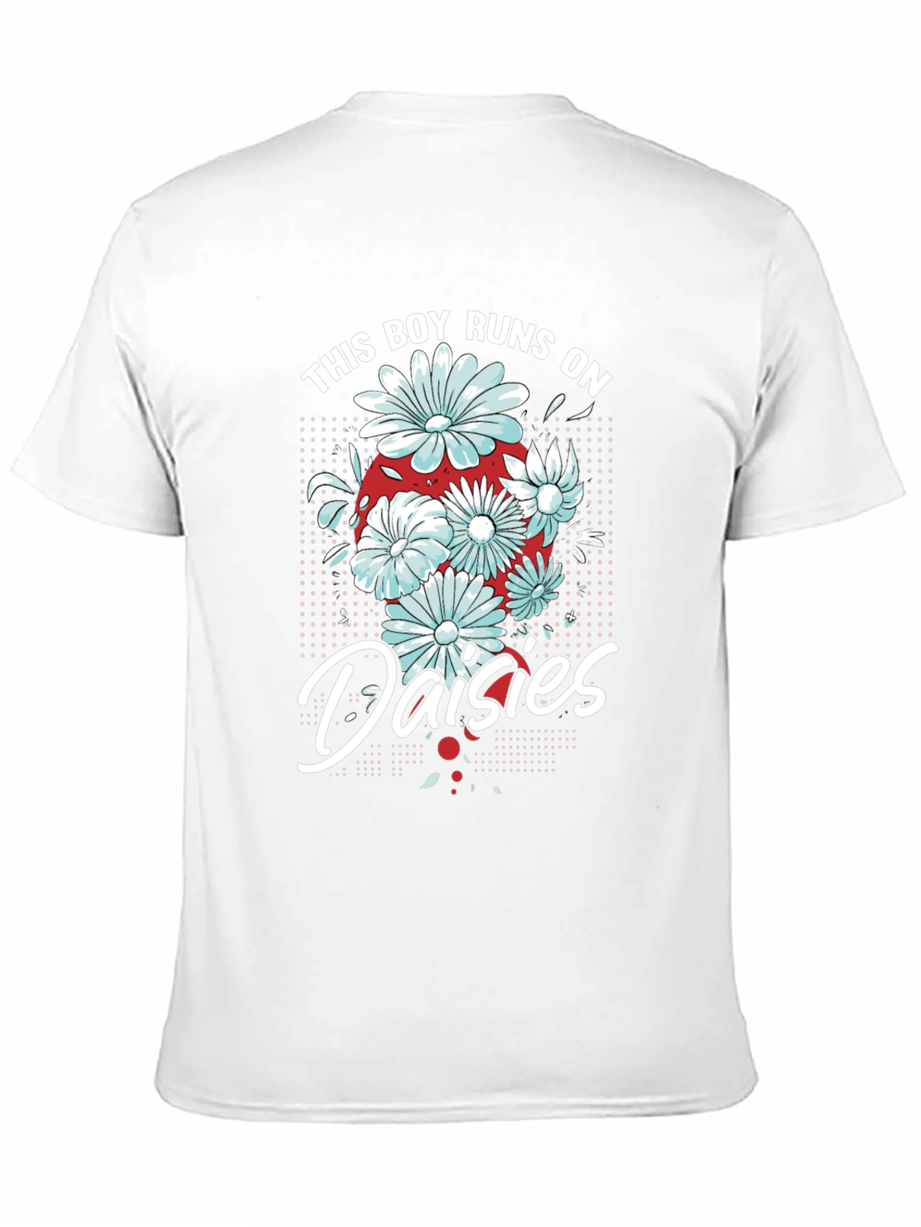This Boy Runs on Daisies T-Shirt - Black