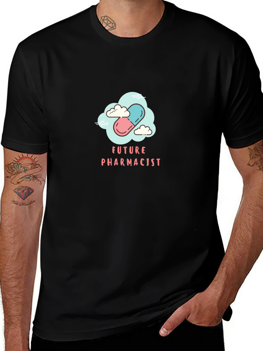 Future Pharmacist Tee - Pill Graphic T-Shirt