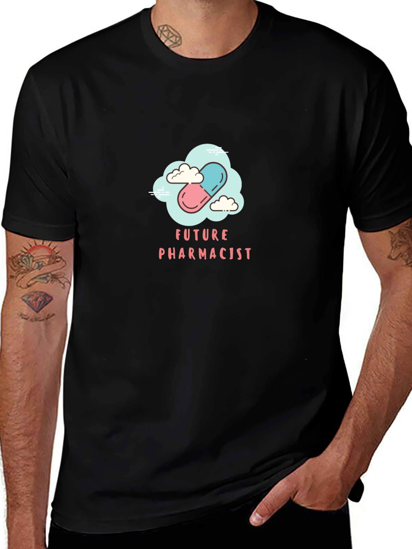 Future Pharmacist Tee - Pill Graphic T-Shirt