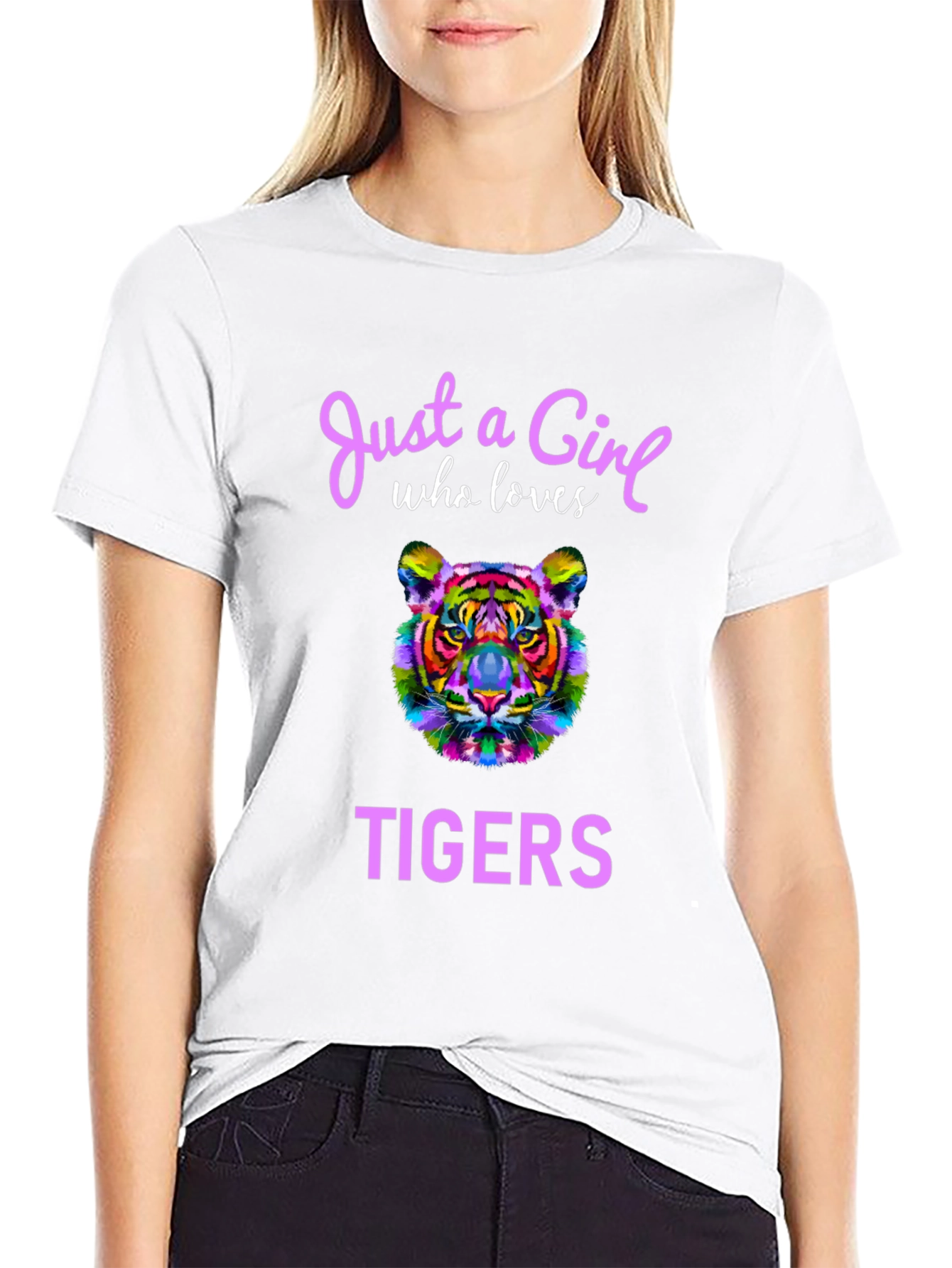 Girl Who Loves Tigers T-Shirt