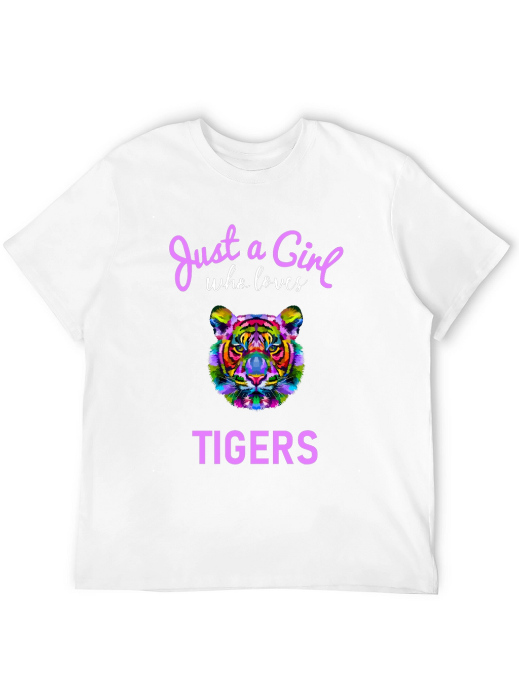 Girl Who Loves Tigers T-Shirt