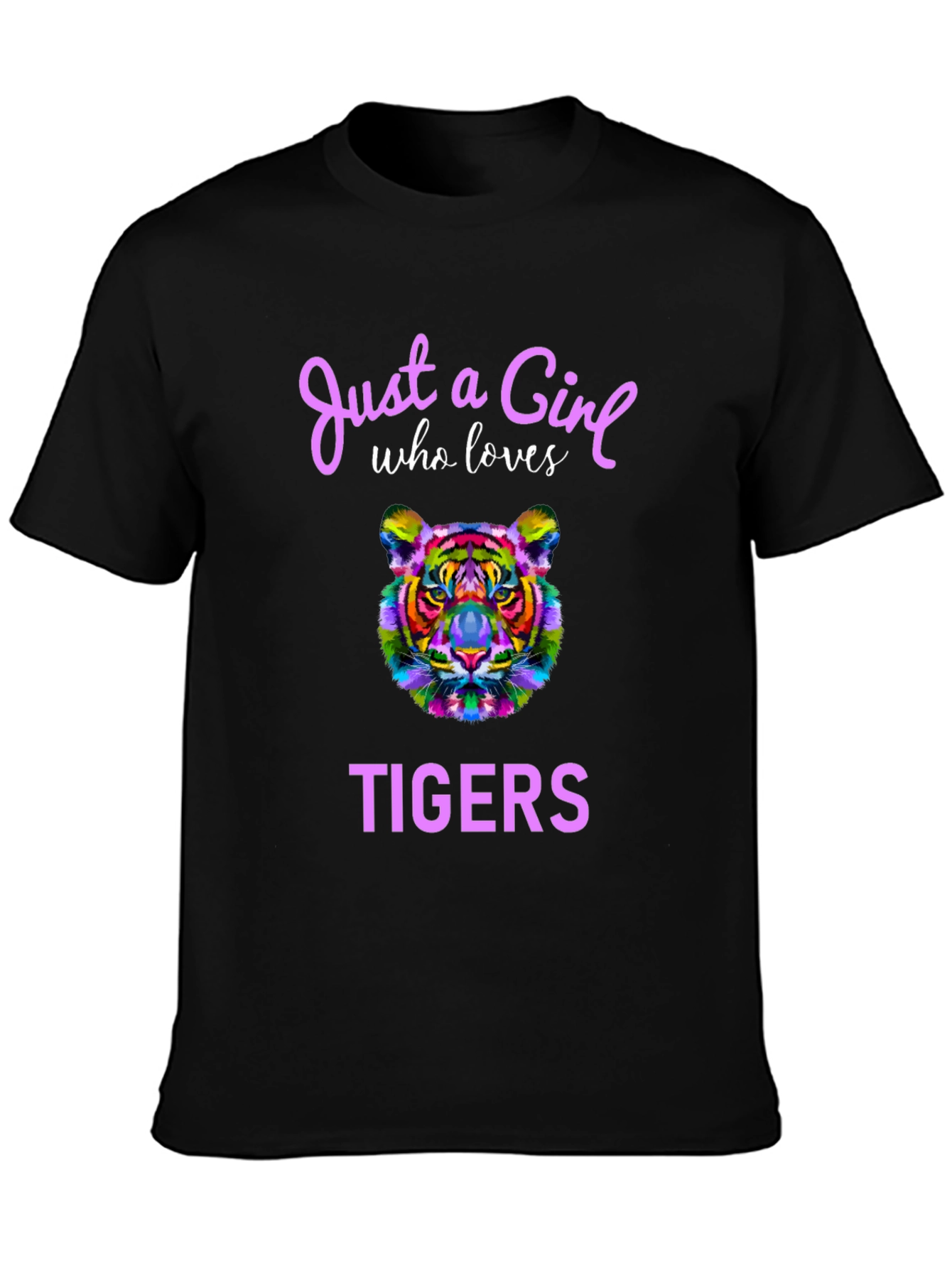 Girl Who Loves Tigers T-Shirt