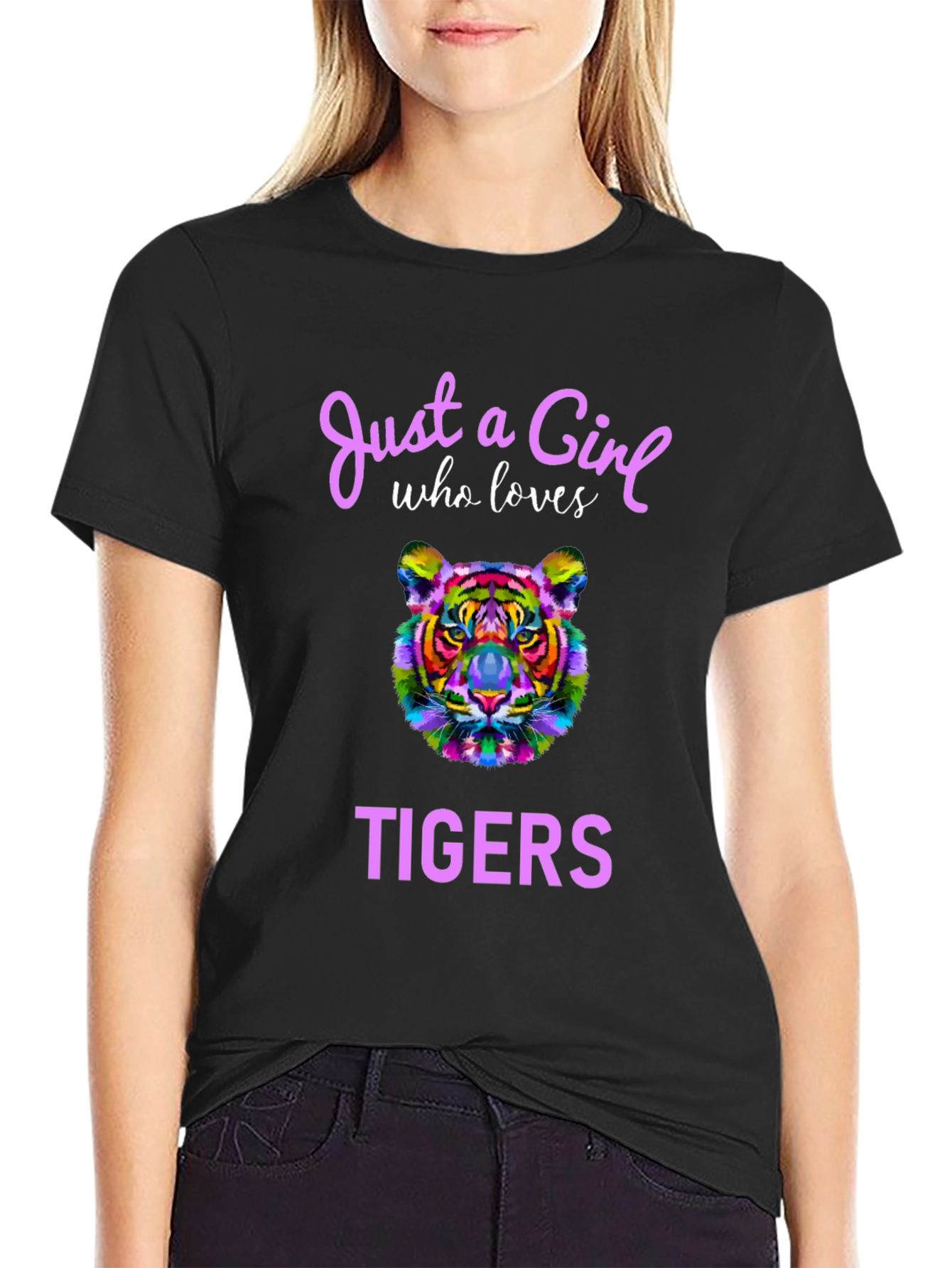 Girl Who Loves Tigers T-Shirt