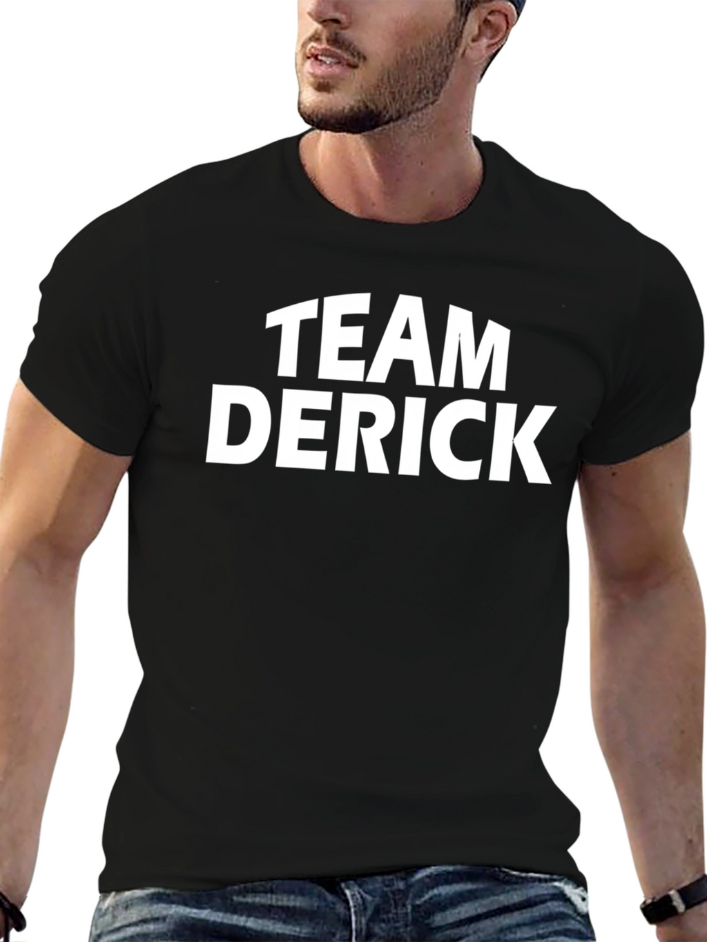 Team Derick Crew Neck T-Shirt - Black