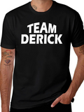 Team Derick Crew Neck T-Shirt - Black