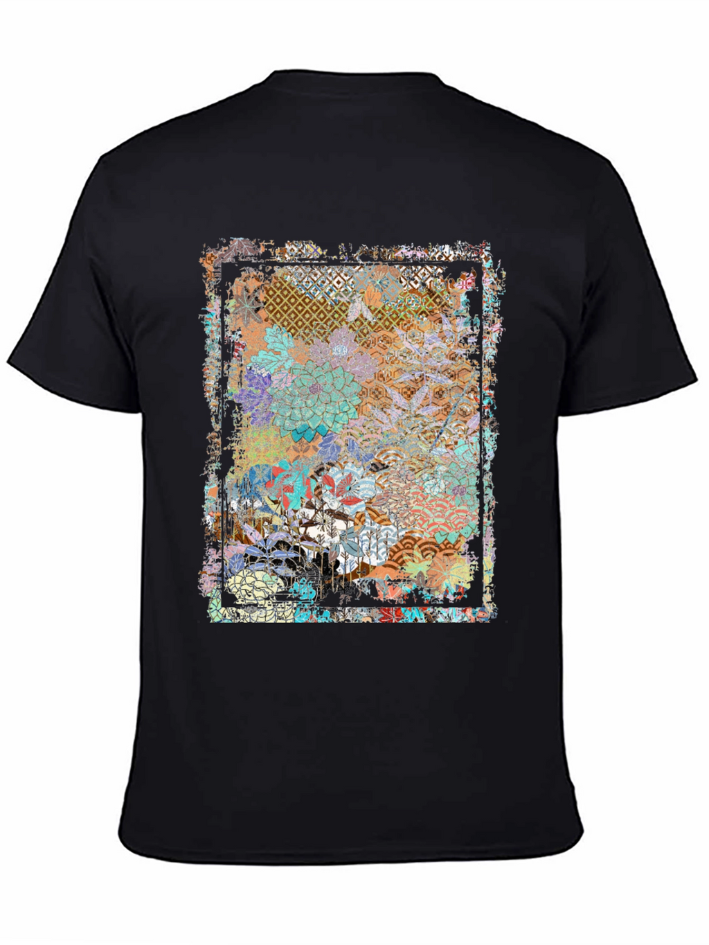 Floral Geometric Graphic Print Tee