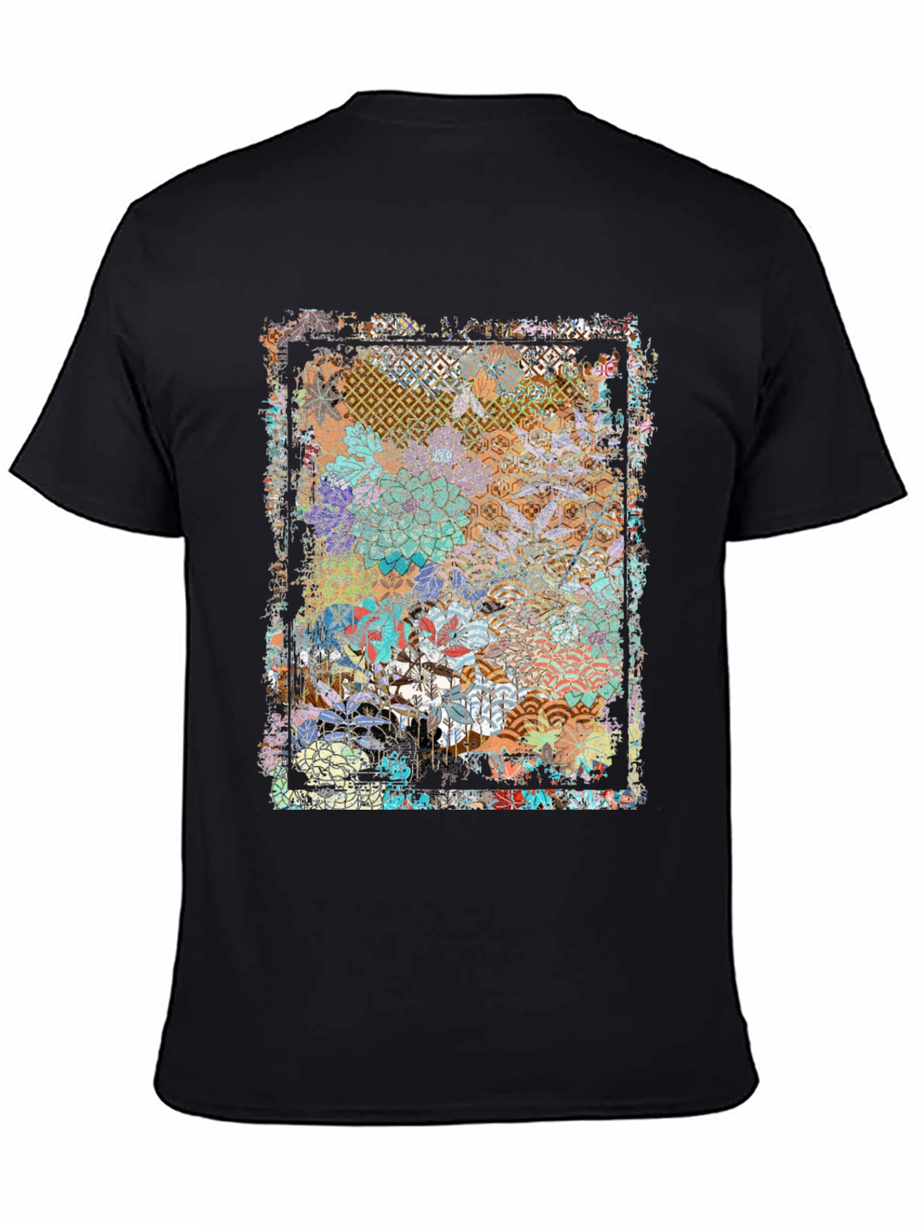 Floral Geometric Graphic Print Tee