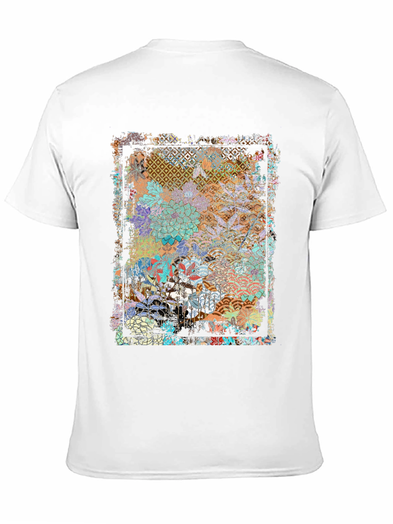 Floral Geometric Graphic Print Tee