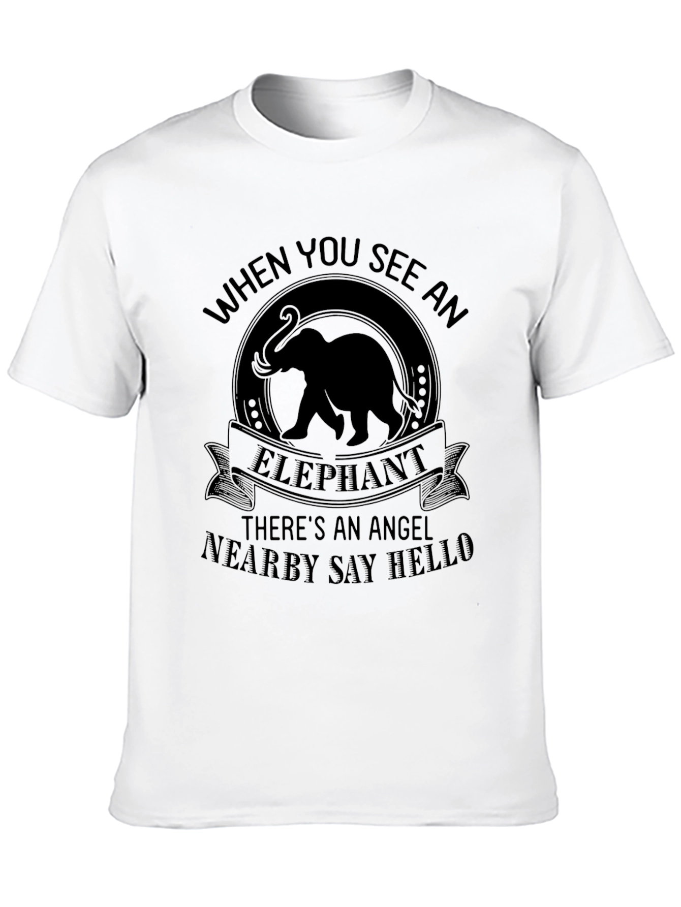 Elephant Angel T-Shirt -  Nearby Say Hello Tee