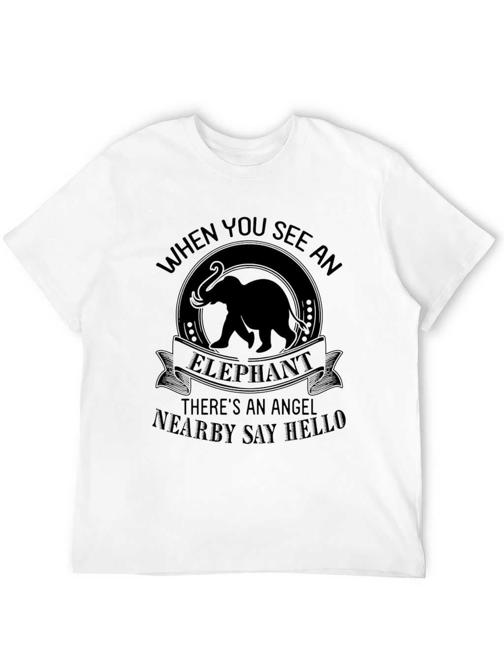 Elephant Angel T-Shirt -  Nearby Say Hello Tee