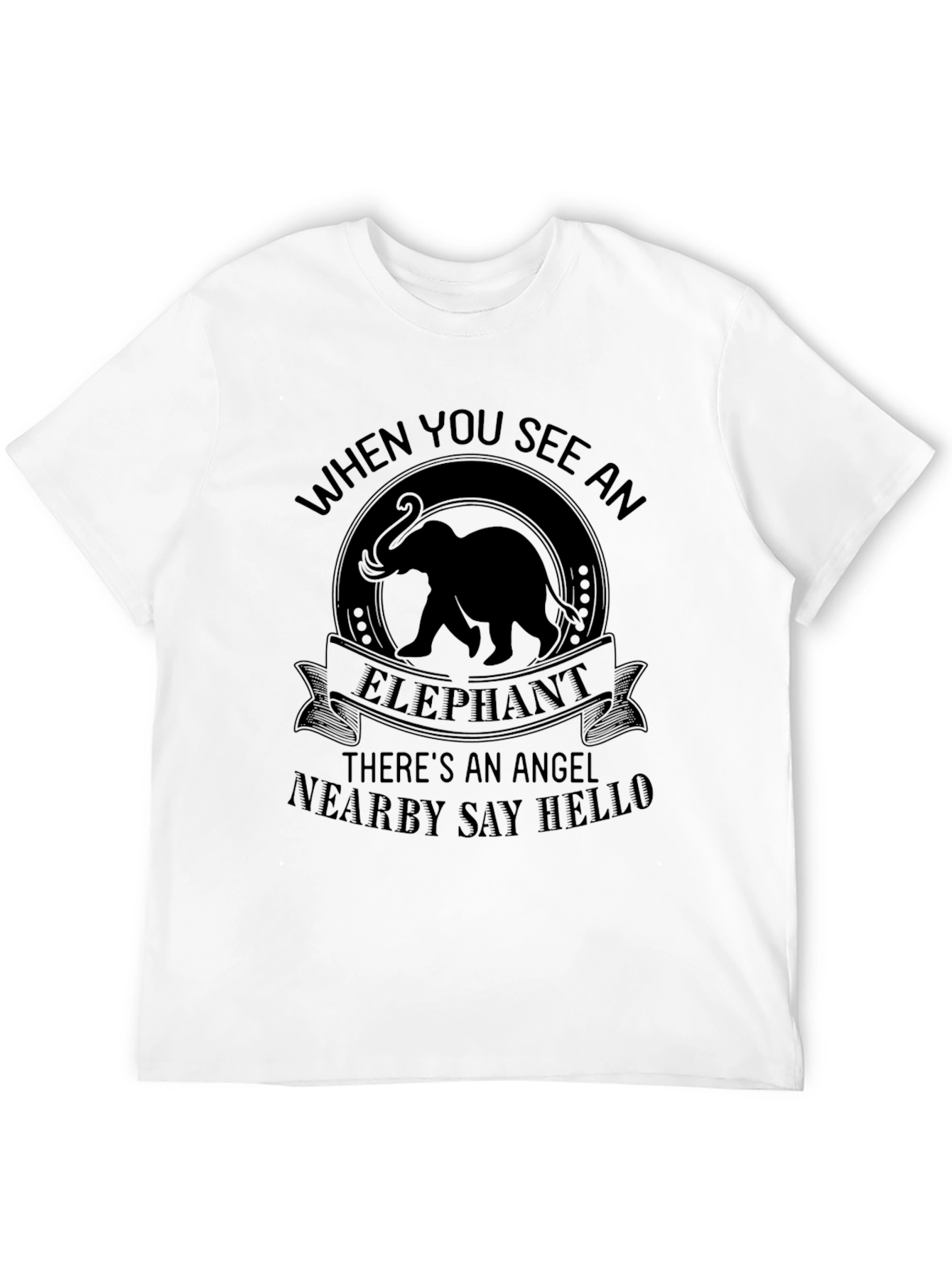 Elephant Angel T-Shirt -  Nearby Say Hello Tee