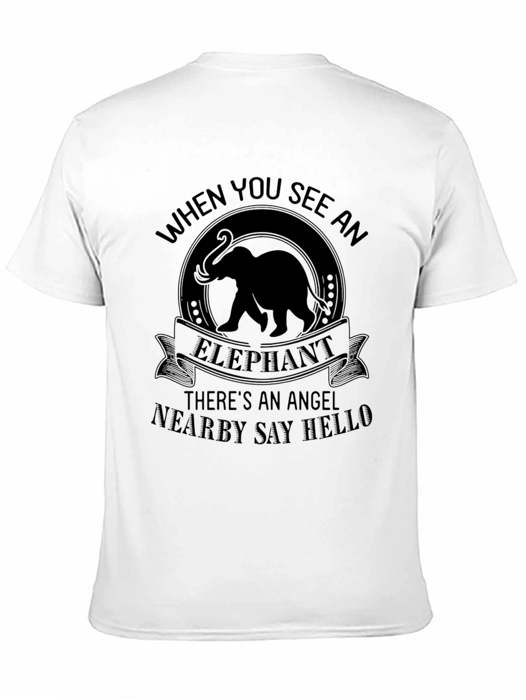 Elephant Angel T-Shirt -  Nearby Say Hello Tee