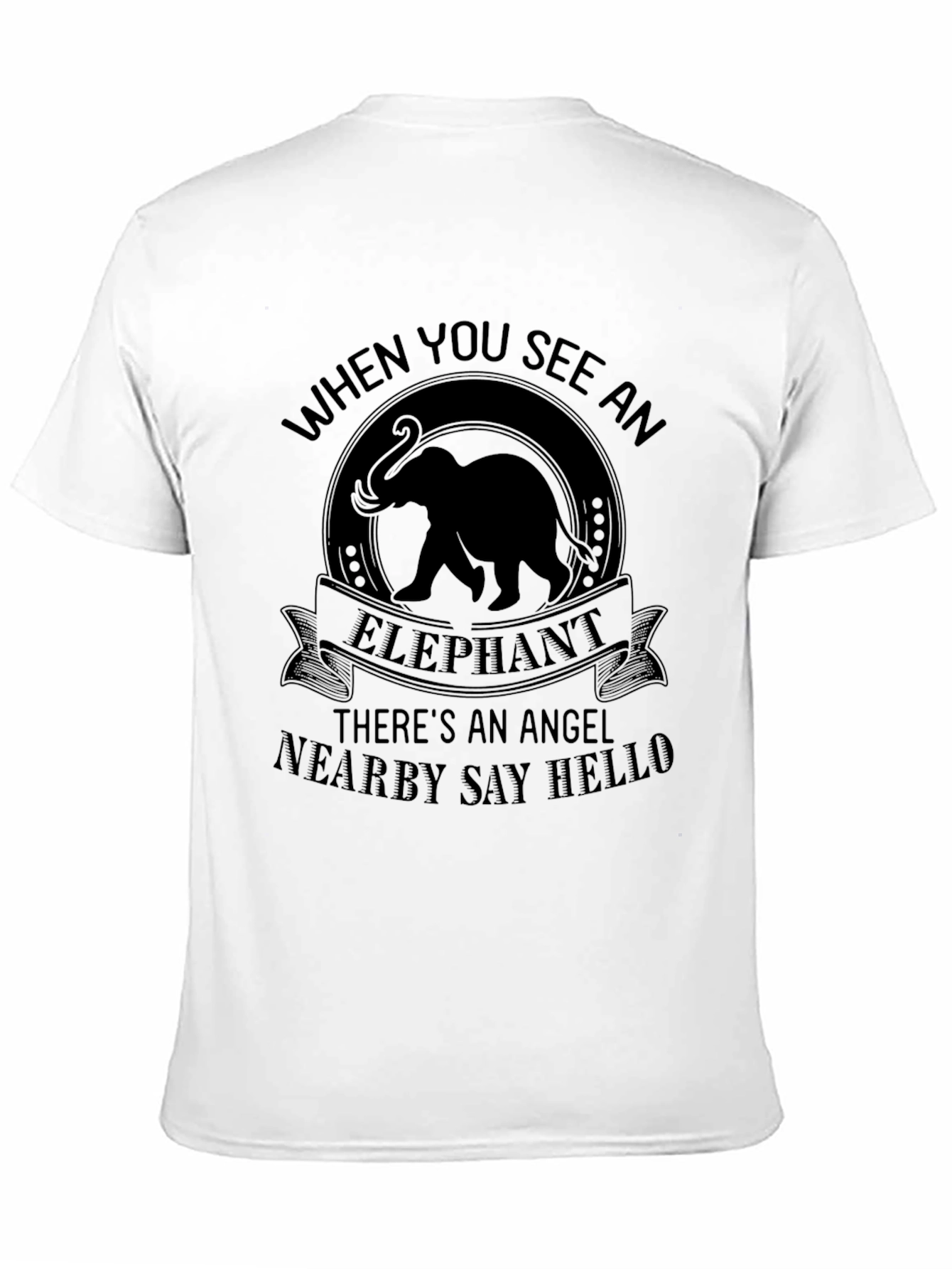 Elephant Angel T-Shirt -  Nearby Say Hello Tee