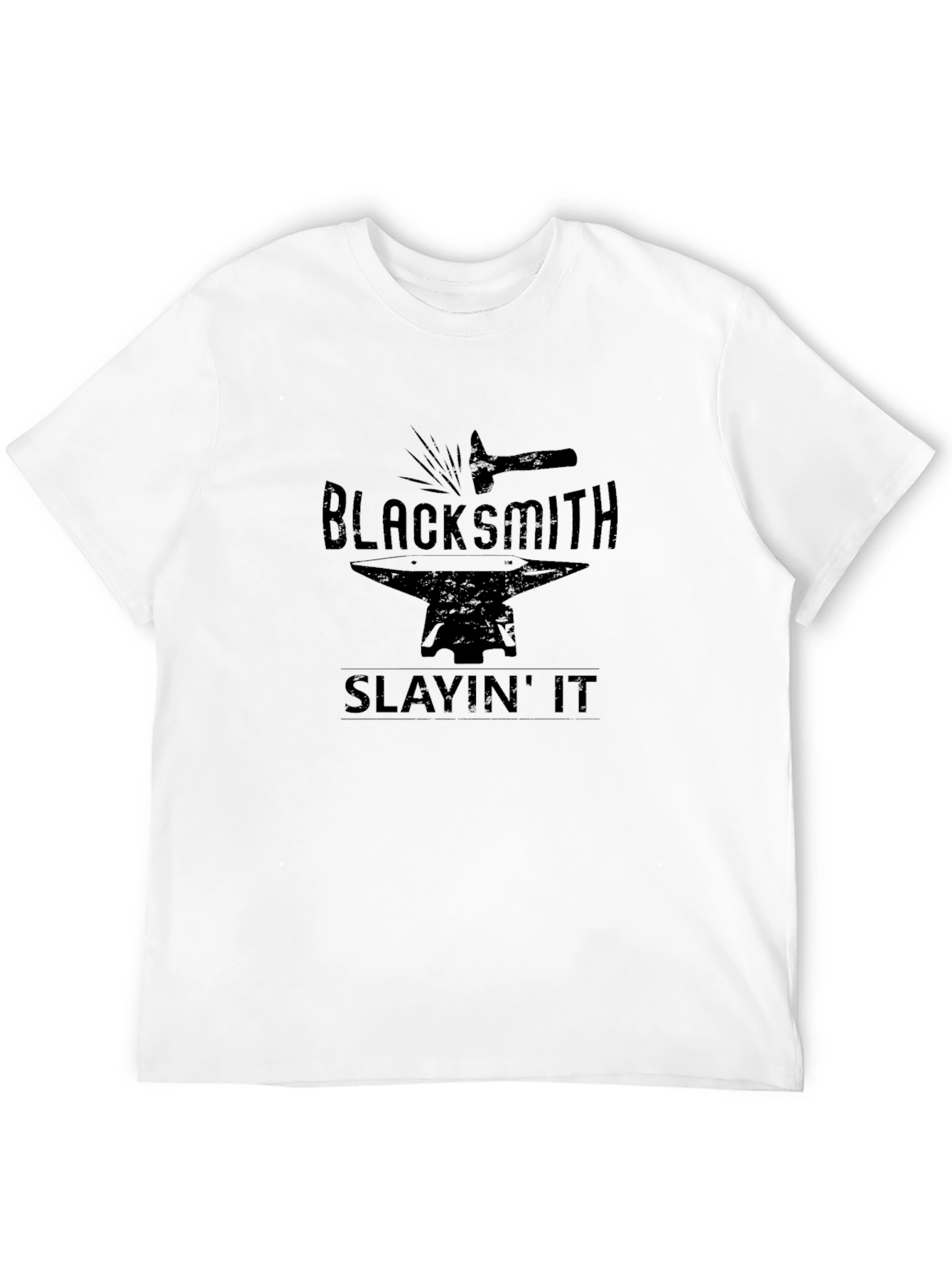 Blacksmith Slayin It T-Shirt - Black Graphic Tee