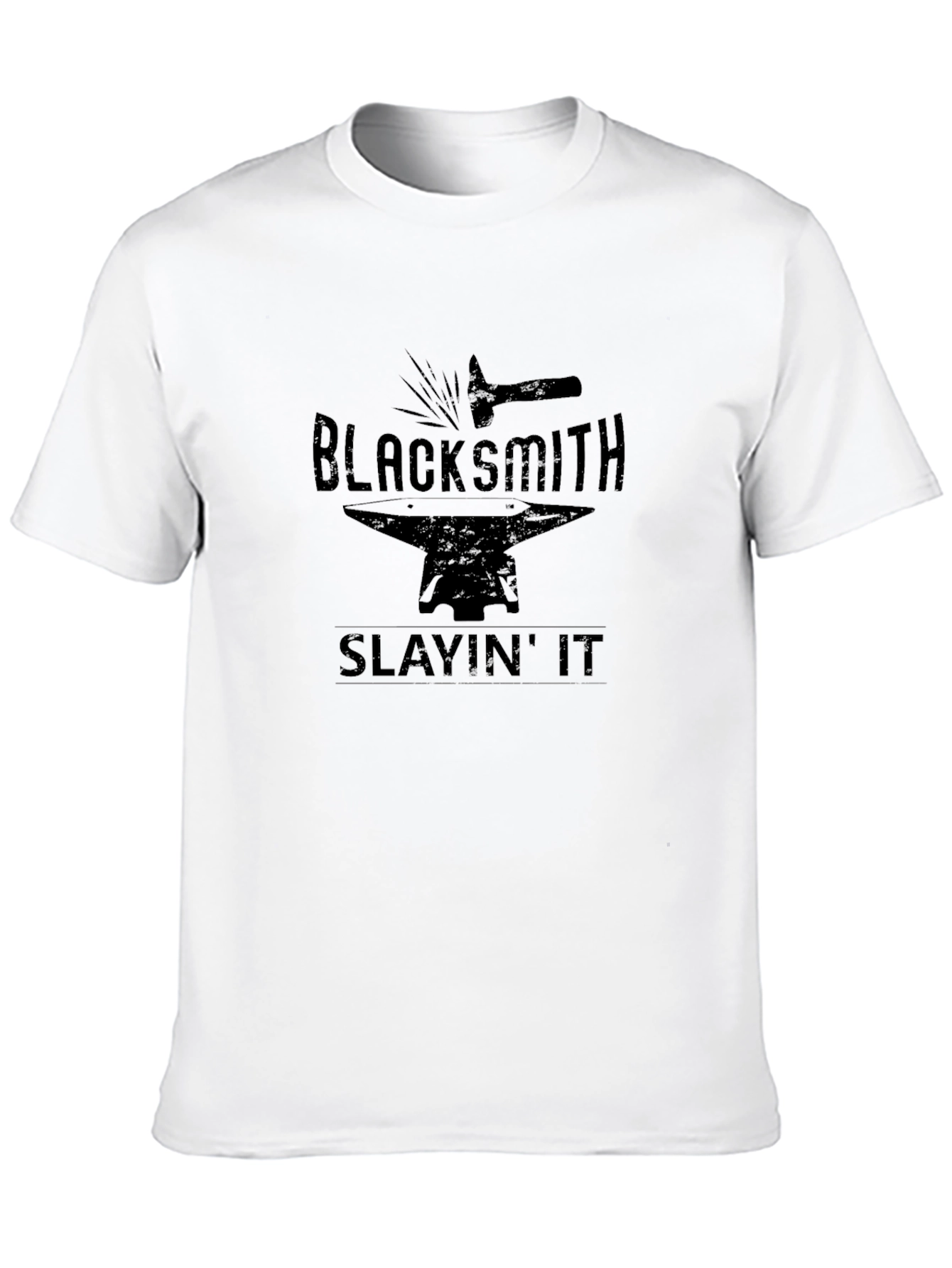 Blacksmith Slayin It T-Shirt - Black Graphic Tee