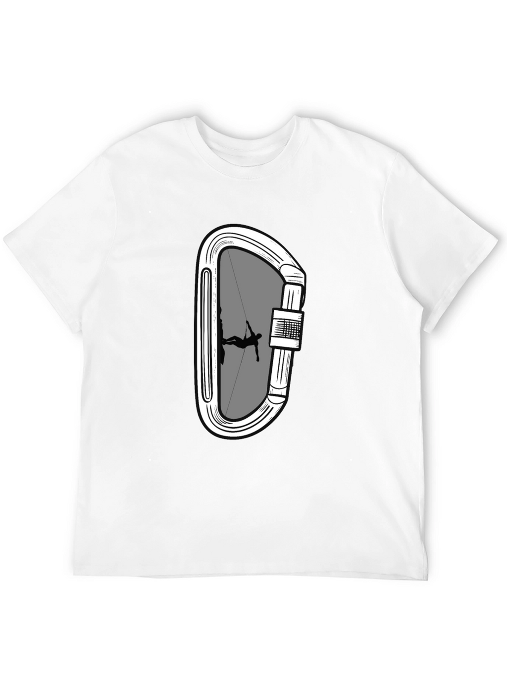 Climbing Carabiner T-Shirt - Rock Climber Tee