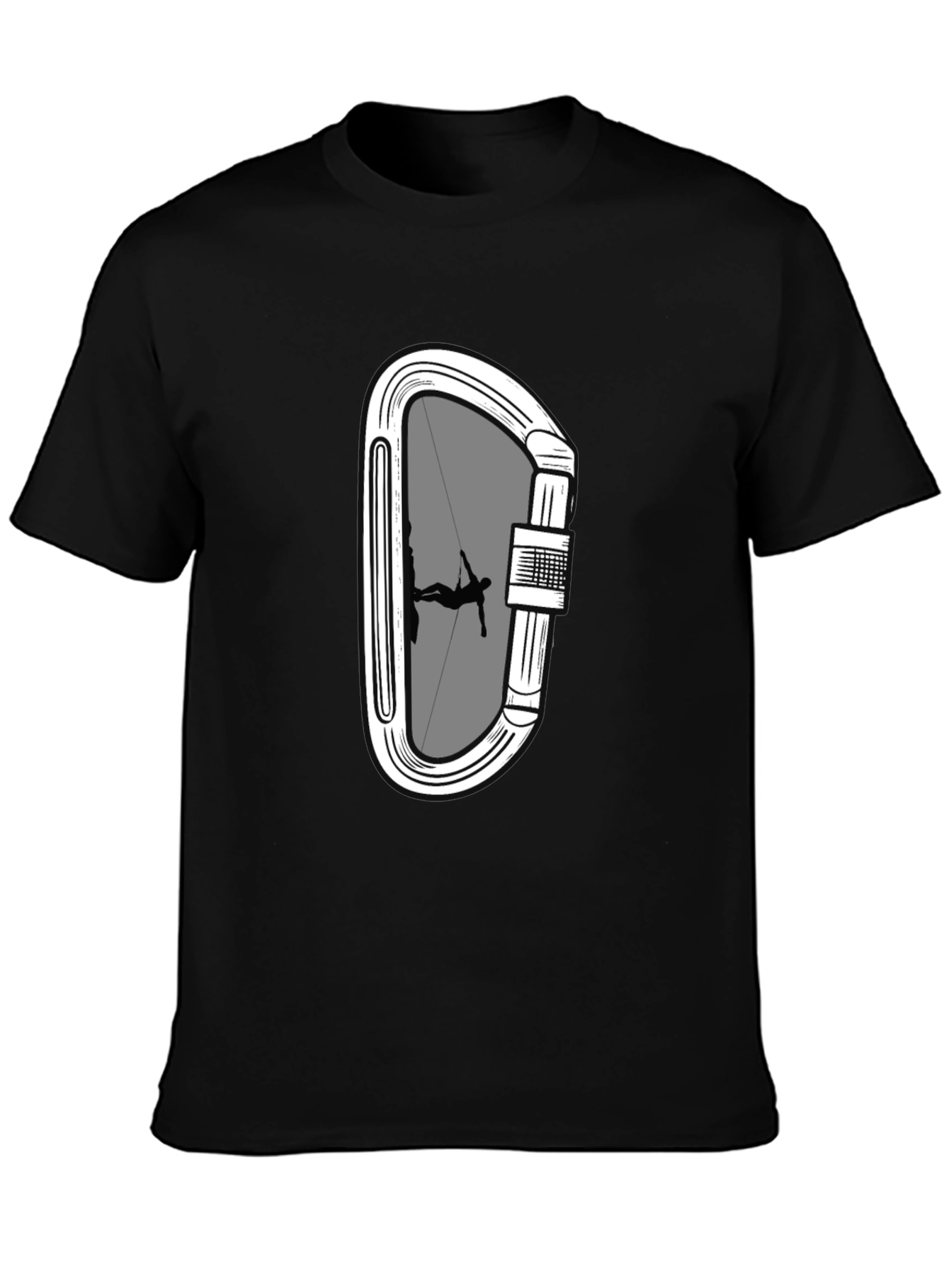 Climbing Carabiner T-Shirt - Rock Climber Tee