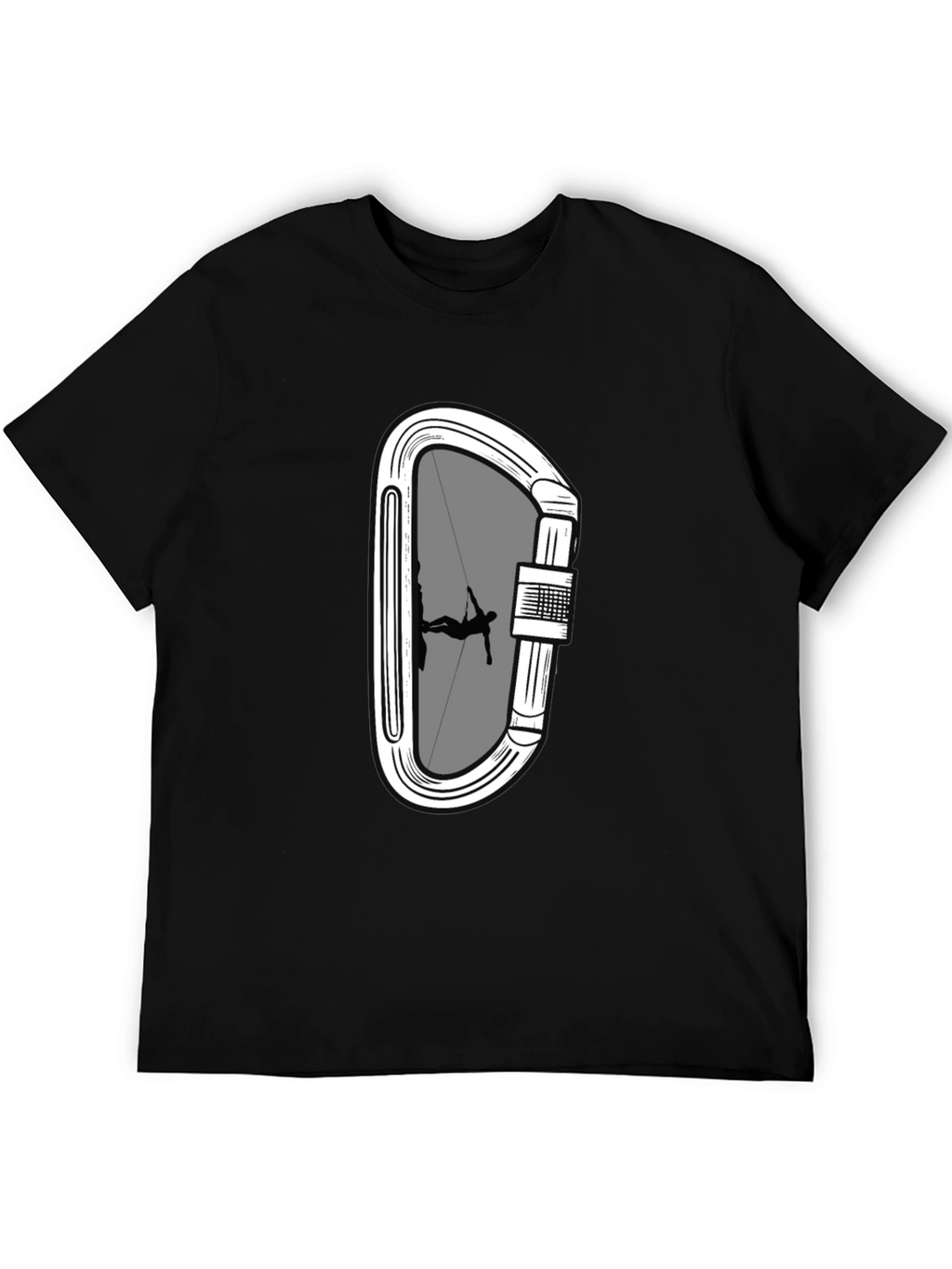 Climbing Carabiner T-Shirt - Rock Climber Tee